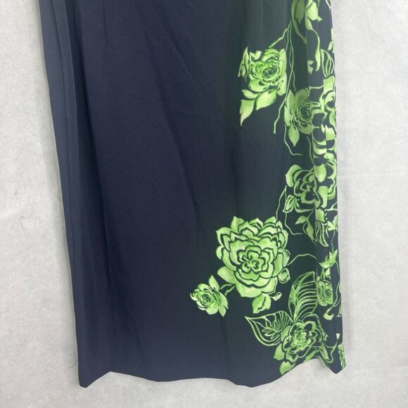 Maya‎ Brooke NWT Navy Blue Floral Bodycon Sleeveless Midi Dress Size 12 - Picture 2 of 6